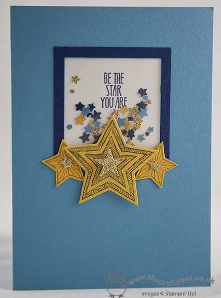 The Crafty Owl | Be The Star You Are Shaker Card