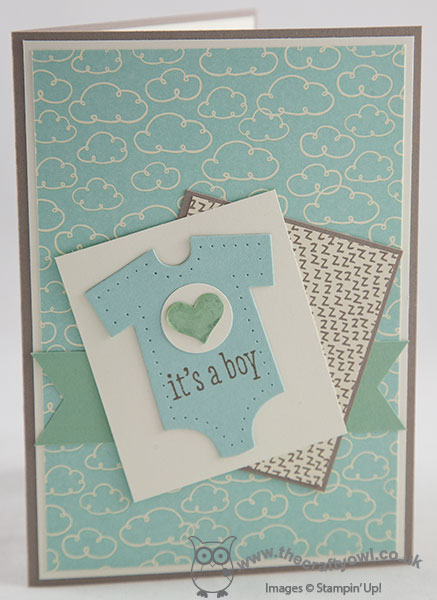 The Crafty Owl | It's A Boy Sweet L'il Things Congratulations Card